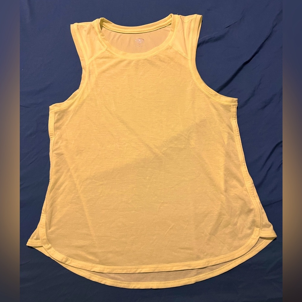 Yellow athletic tank
